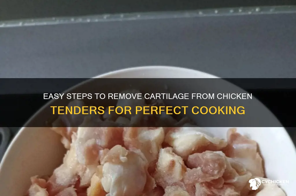 how to remove cartilage from chicken tender