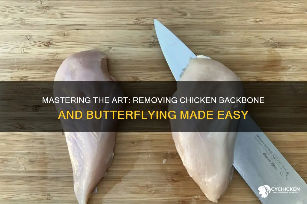 how to remove chicken backbone and butterfly