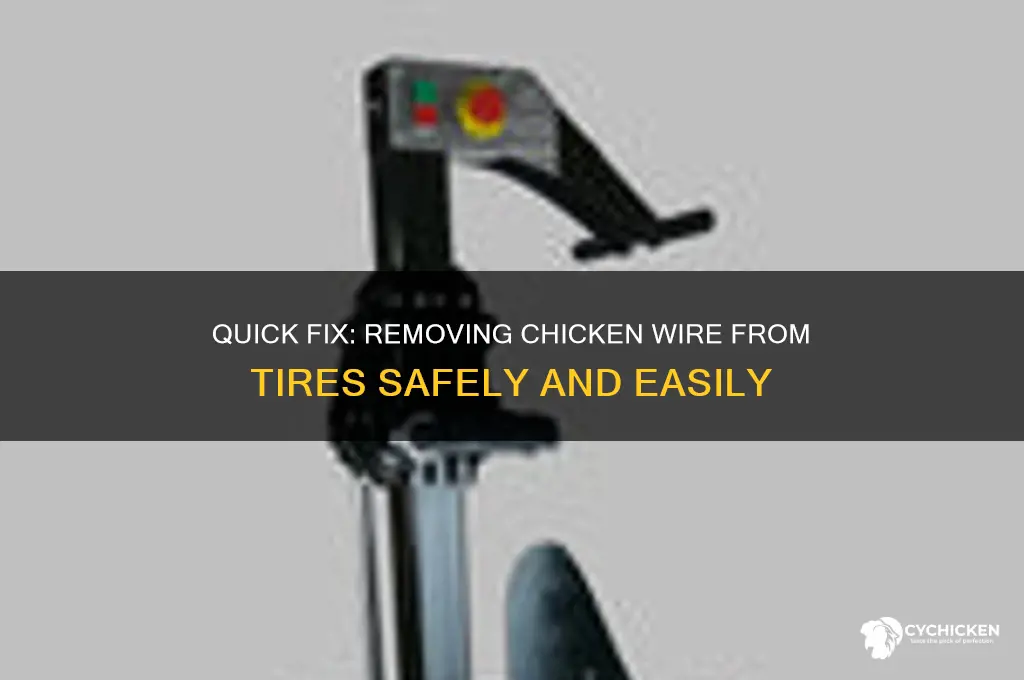 how to remove chicken bar from tire