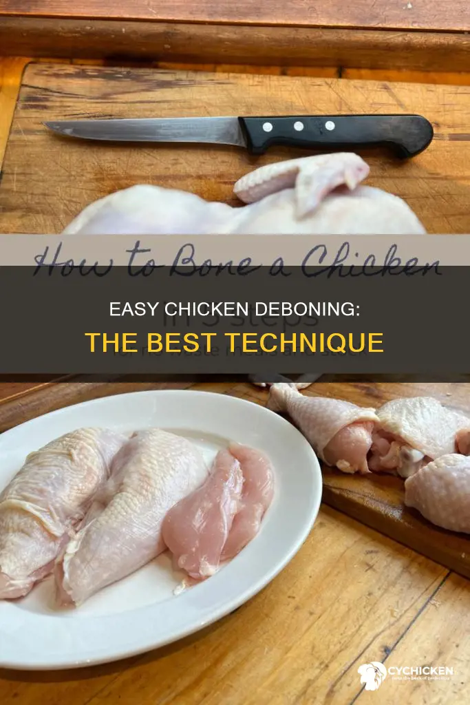 how to remove chicken from the bone easy way