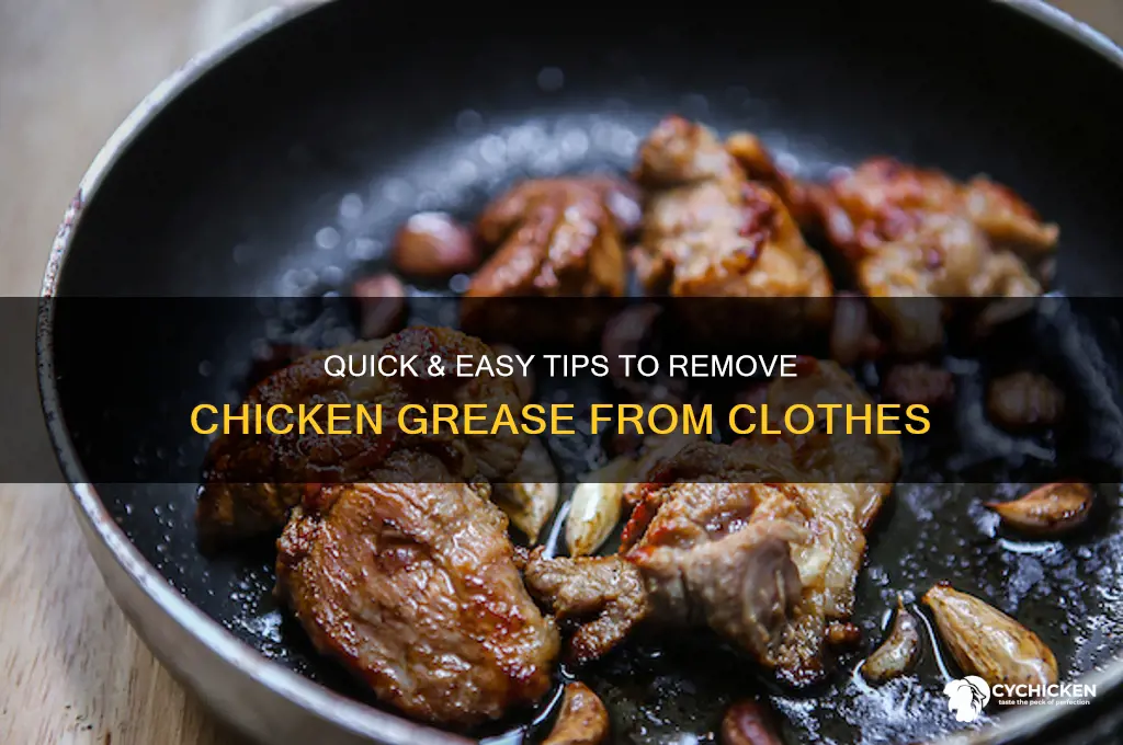 how to remove chicken grease from clothes