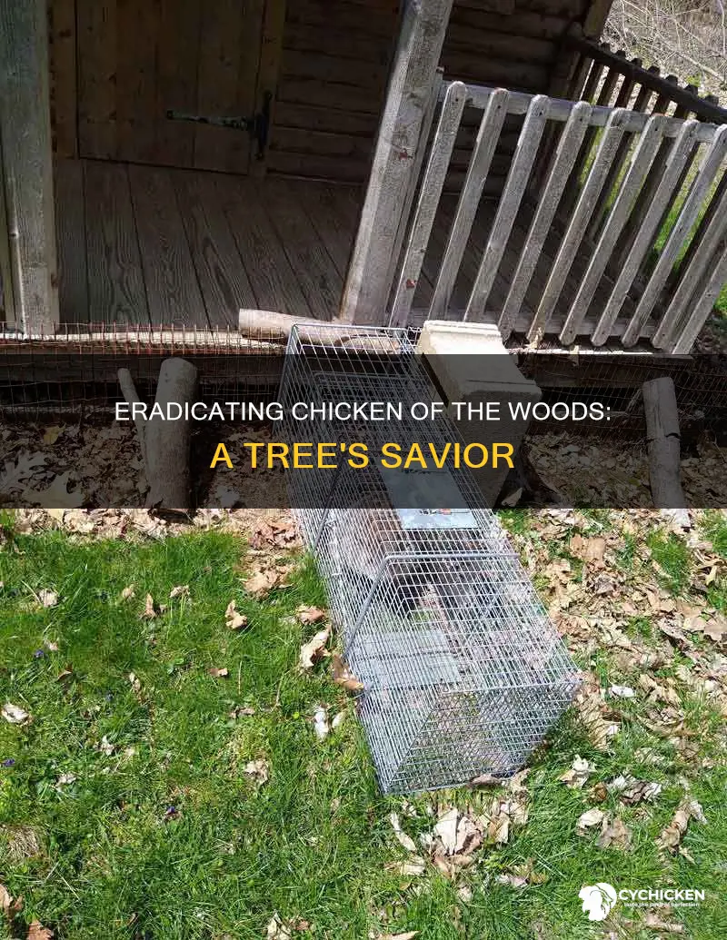 how to remove chicken of the woods from tree