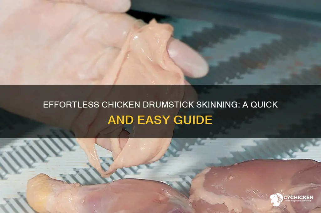 how to remove chicken skin from drumsticks