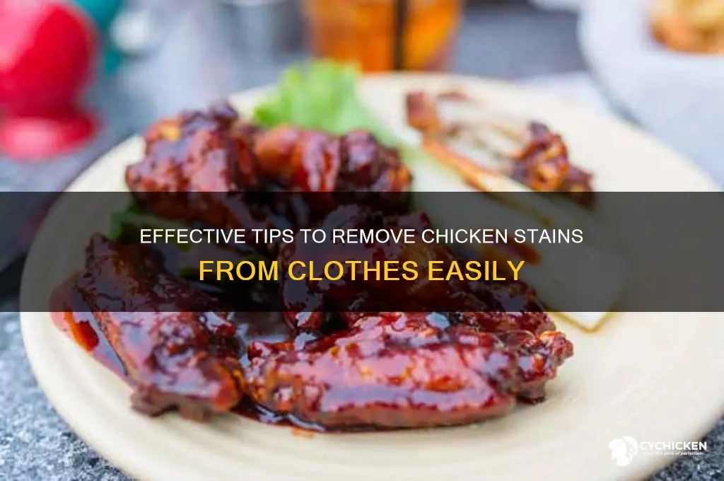 how to remove chicken stains from clothes
