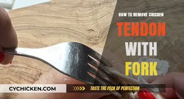 Effortlessly Remove Chicken Tendon Using a Fork: Simple Kitchen Hack