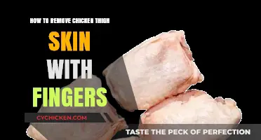 Effortlessly Peel Chicken Thigh Skin Using Your Fingers: A Simple Guide