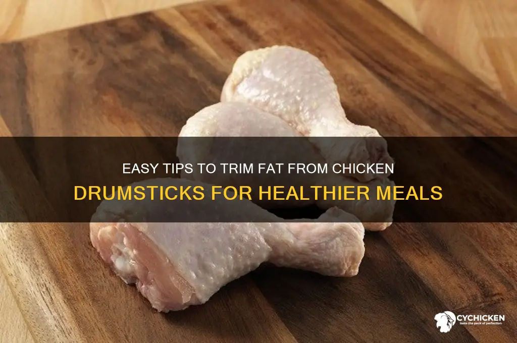 how to remove fat from chicken drumsticks