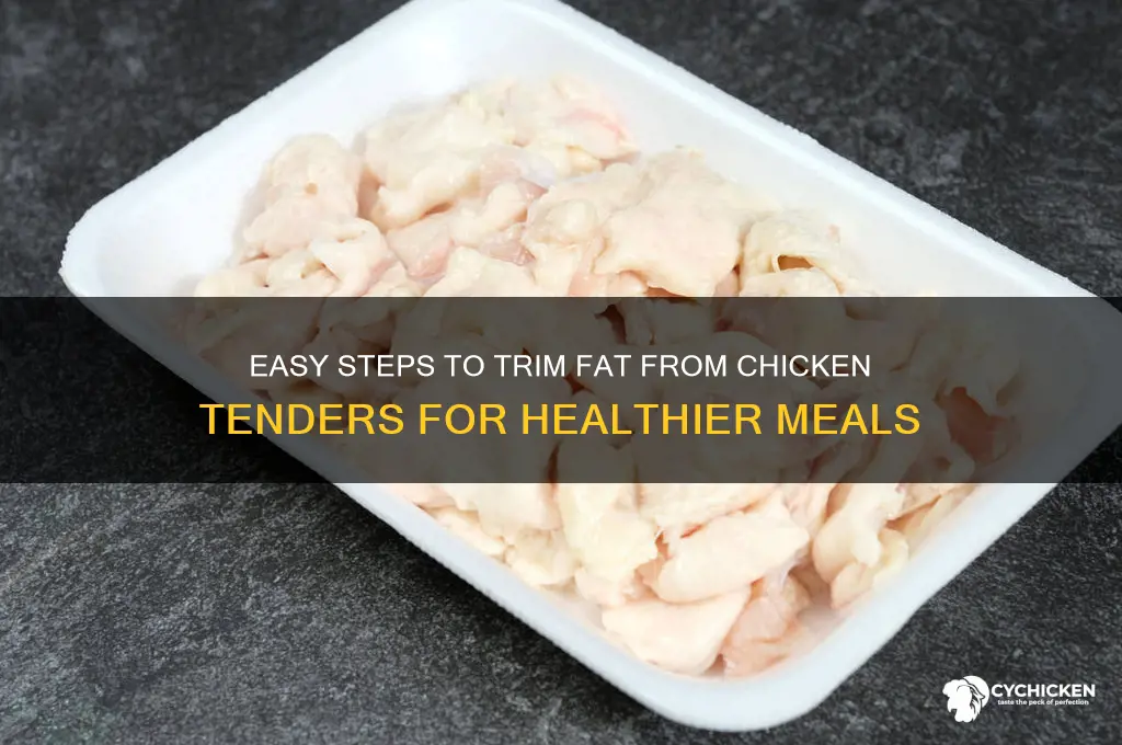 how to remove fat strip from chicken tenders