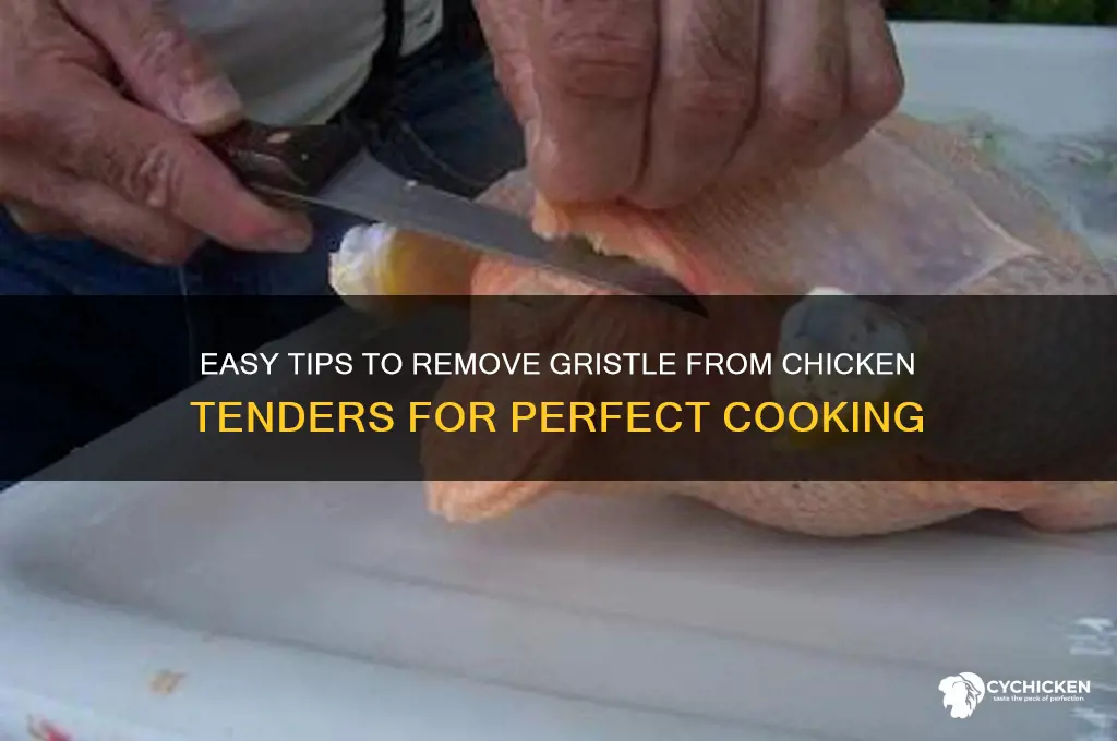how to remove gristle from chicken tenders