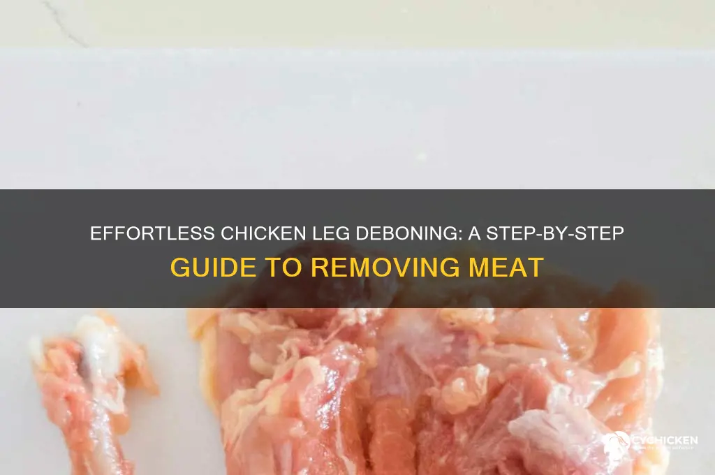 how to remove meat from chicken leg