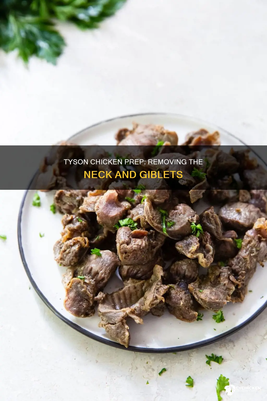 how to remove neck and giblets from tyson chicken