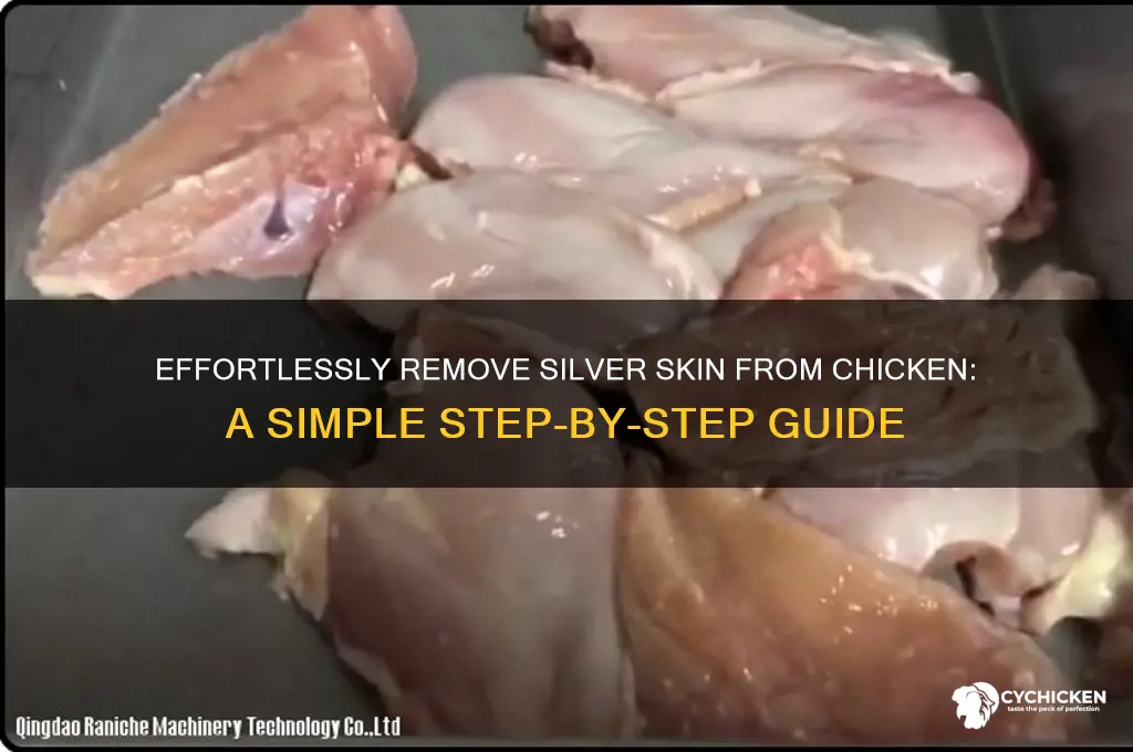 how to remove silver skin from chicken