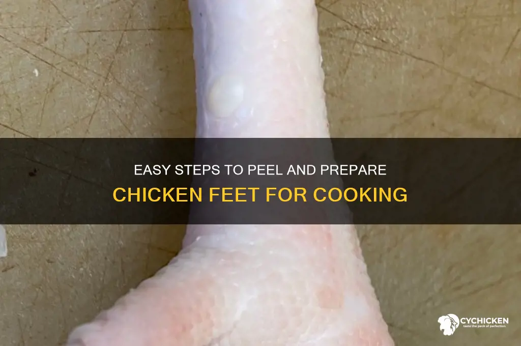 how to remove skin from chicken feet