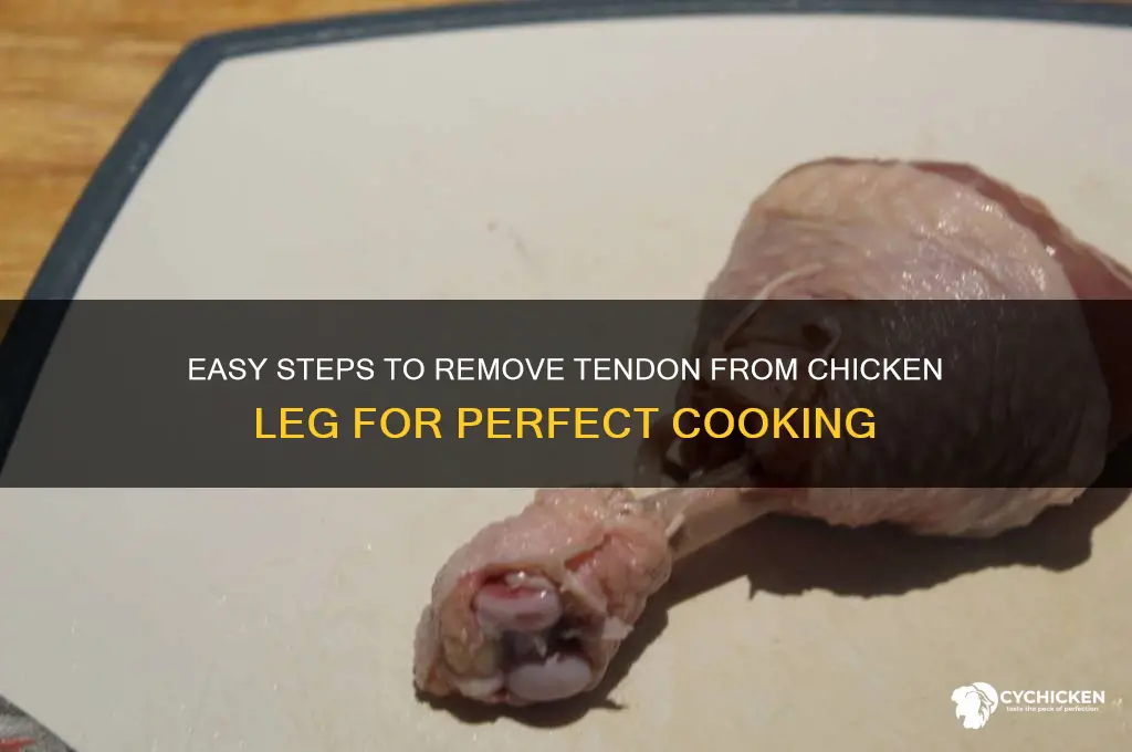 how to remove tendon from chicken leg