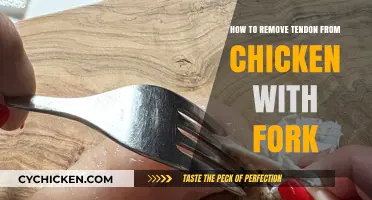 Effortlessly Remove Chicken Tendon with a Fork: Simple Kitchen Hack