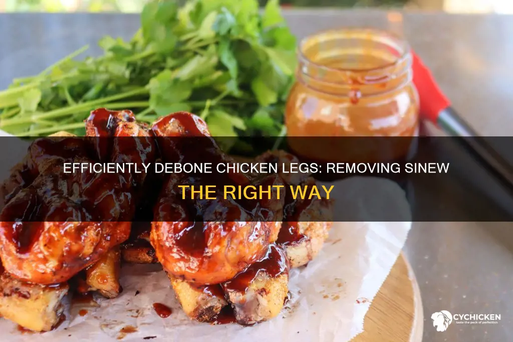 how to remove the sinew on a chicken leg