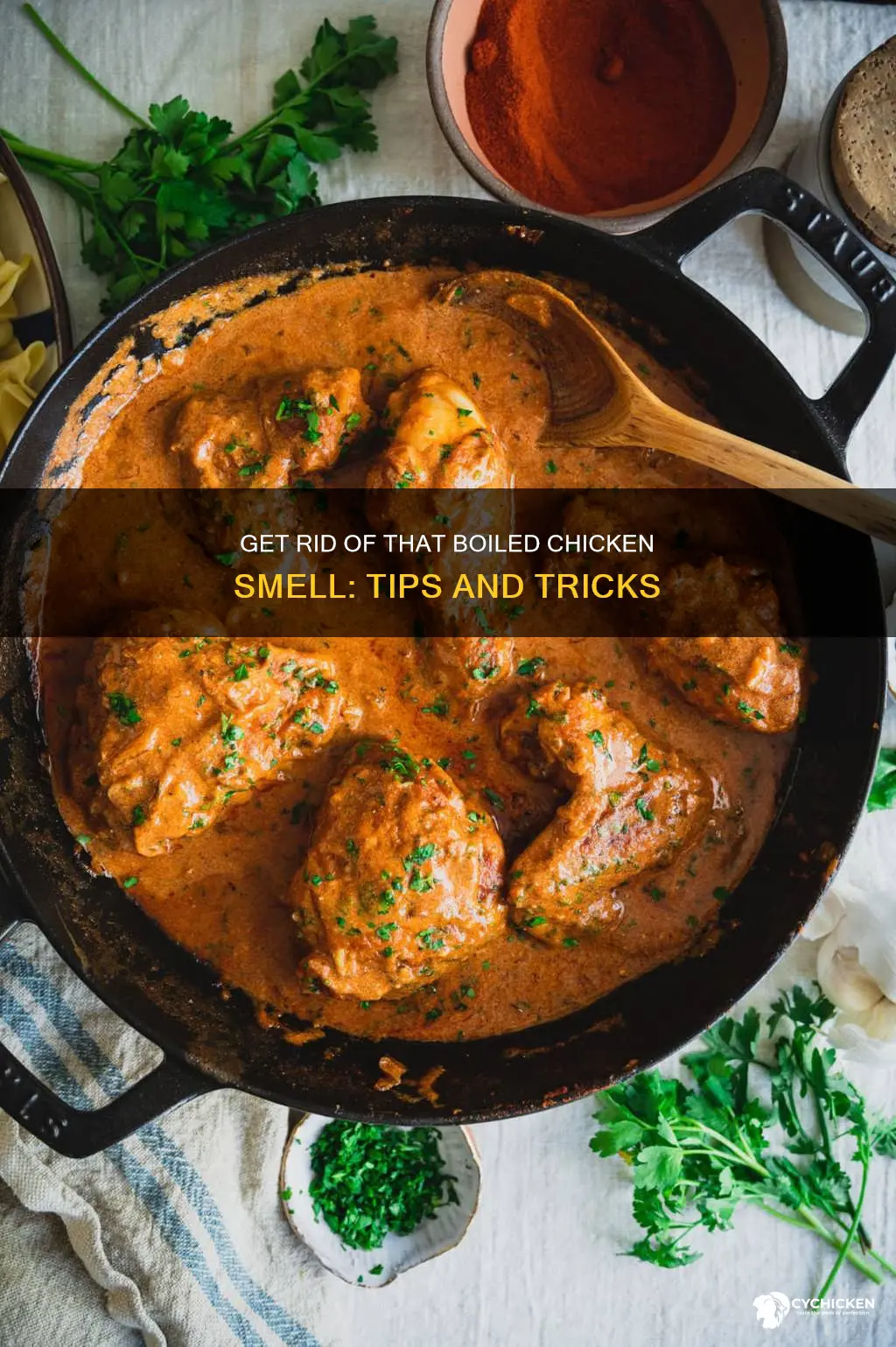 how to remove the smell of chicken when boiling