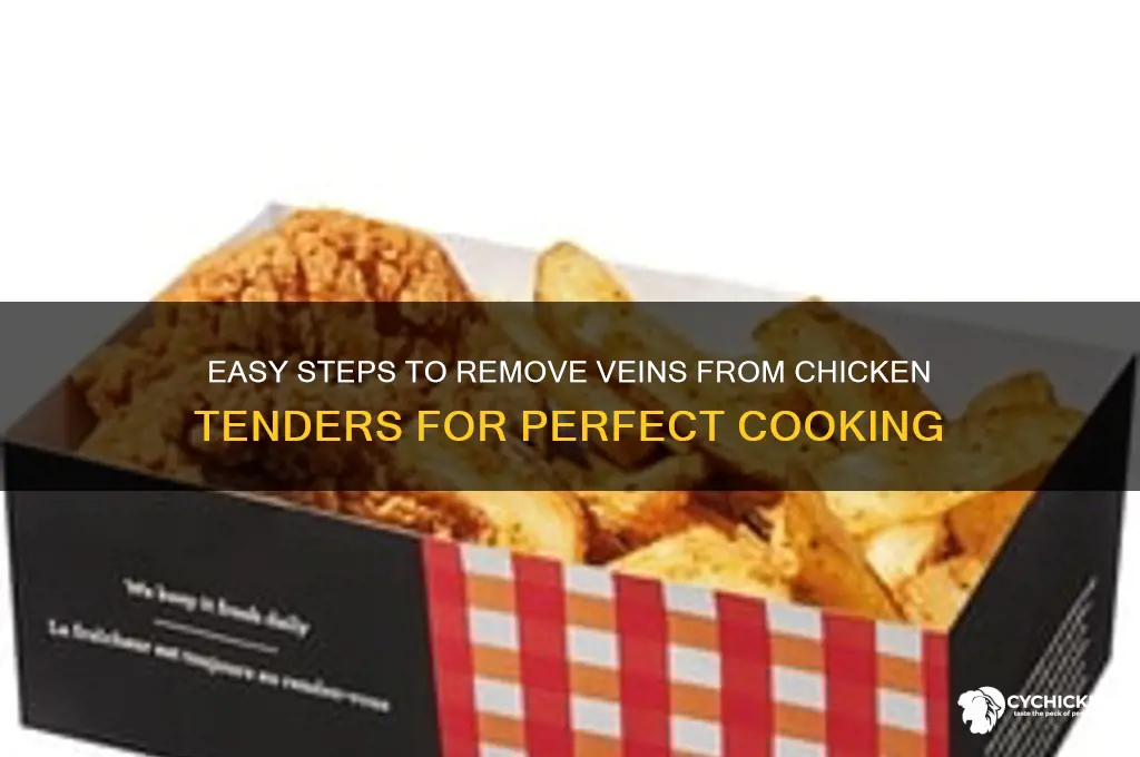 how to remove the vein from chicken tenders