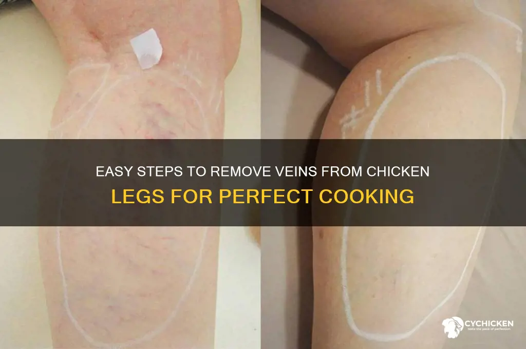 how to remove veins from chicken legs