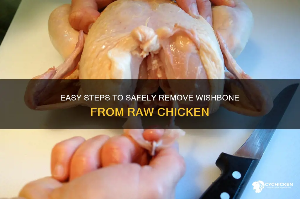 how to remove wishbone from raw chicken