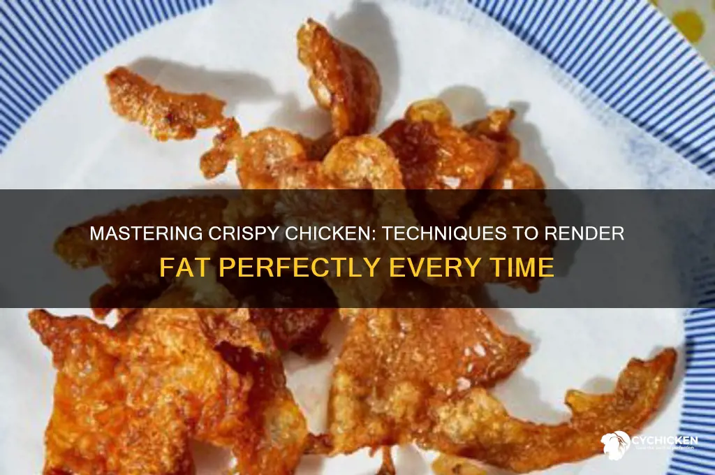 how to rend the fat on chicken
