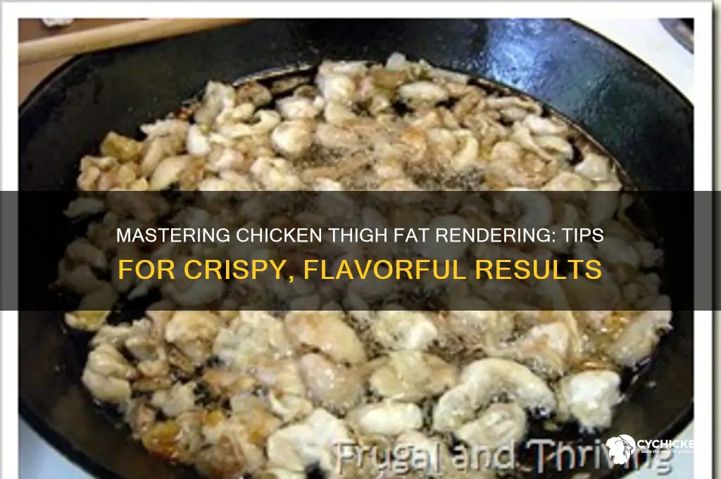 how to render chicken thigh fat