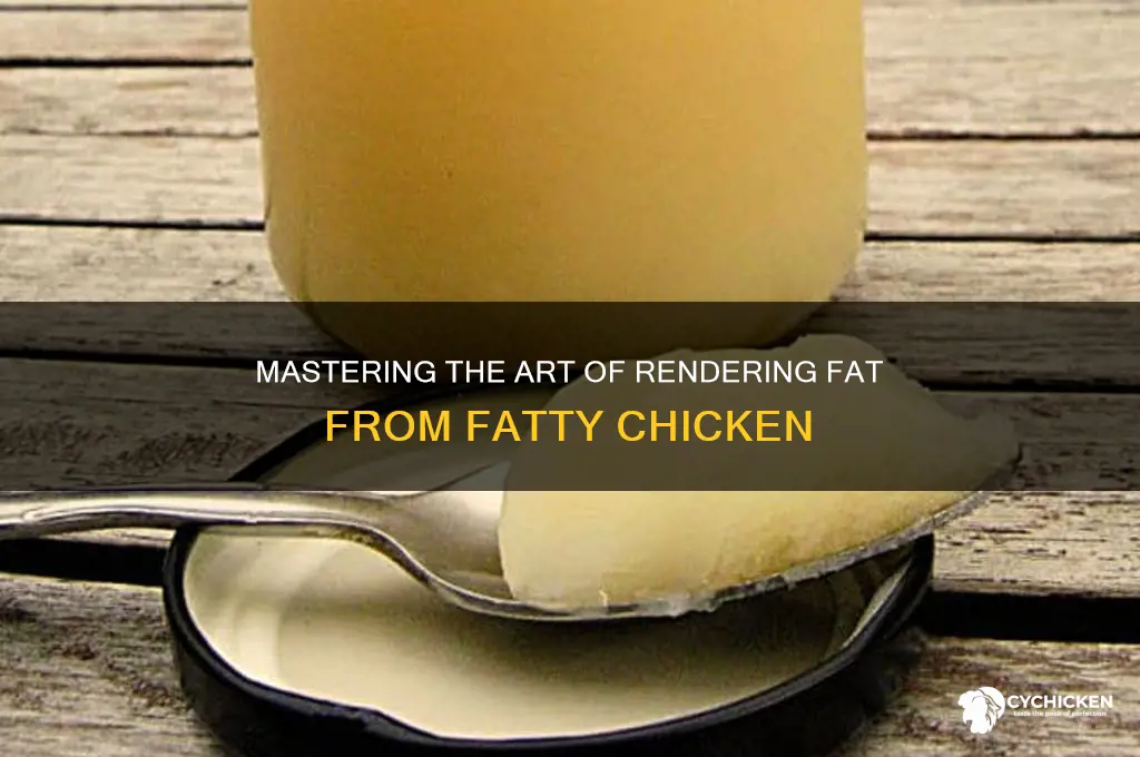 how to render fat off fatty chicken