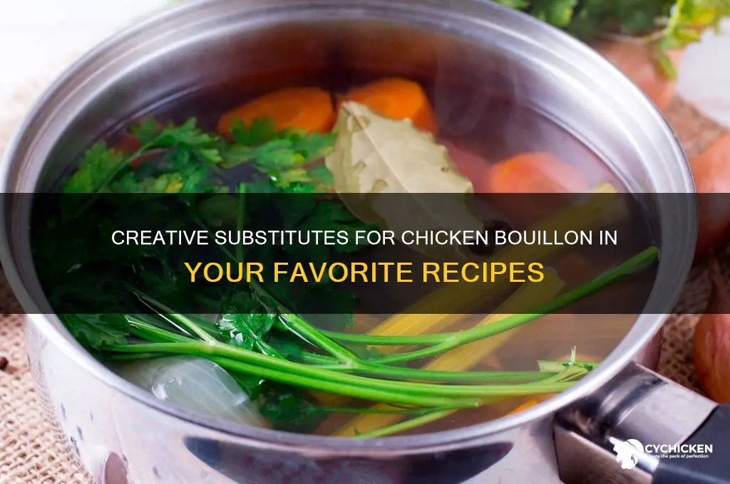 how to replace chicken bouillon in a recipe