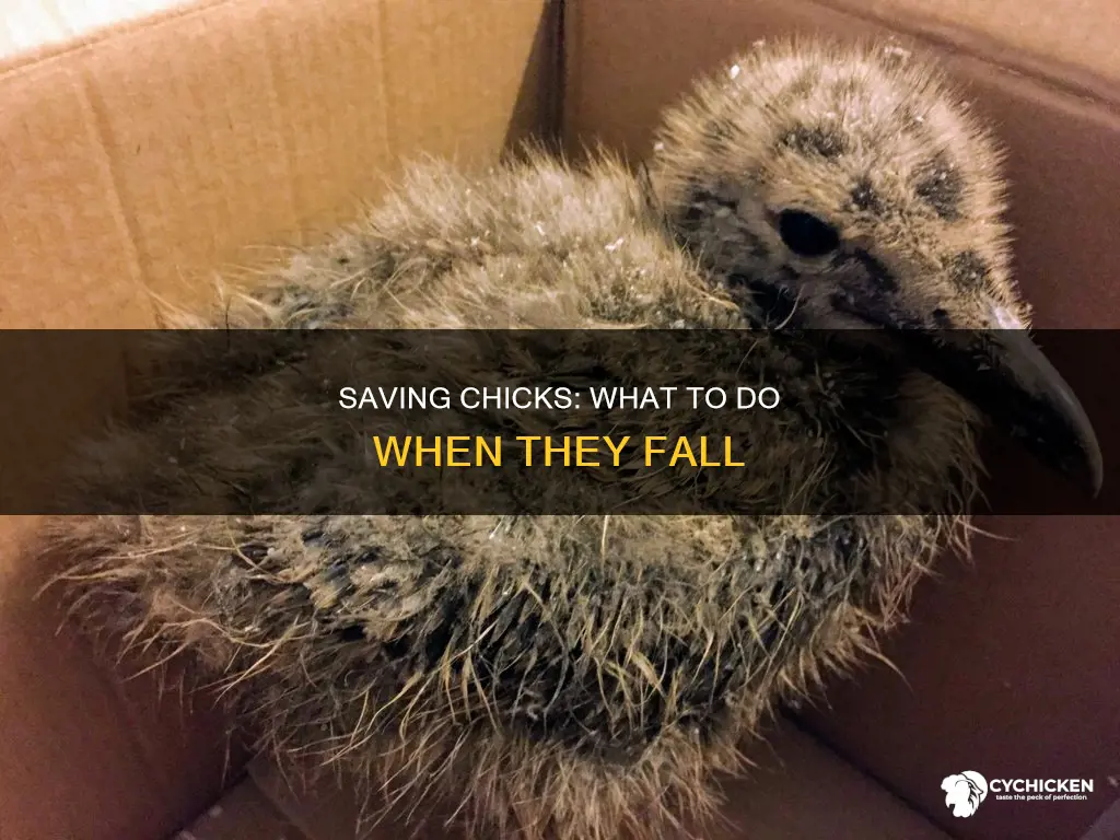 how to rescue chick that have fallen from there nest