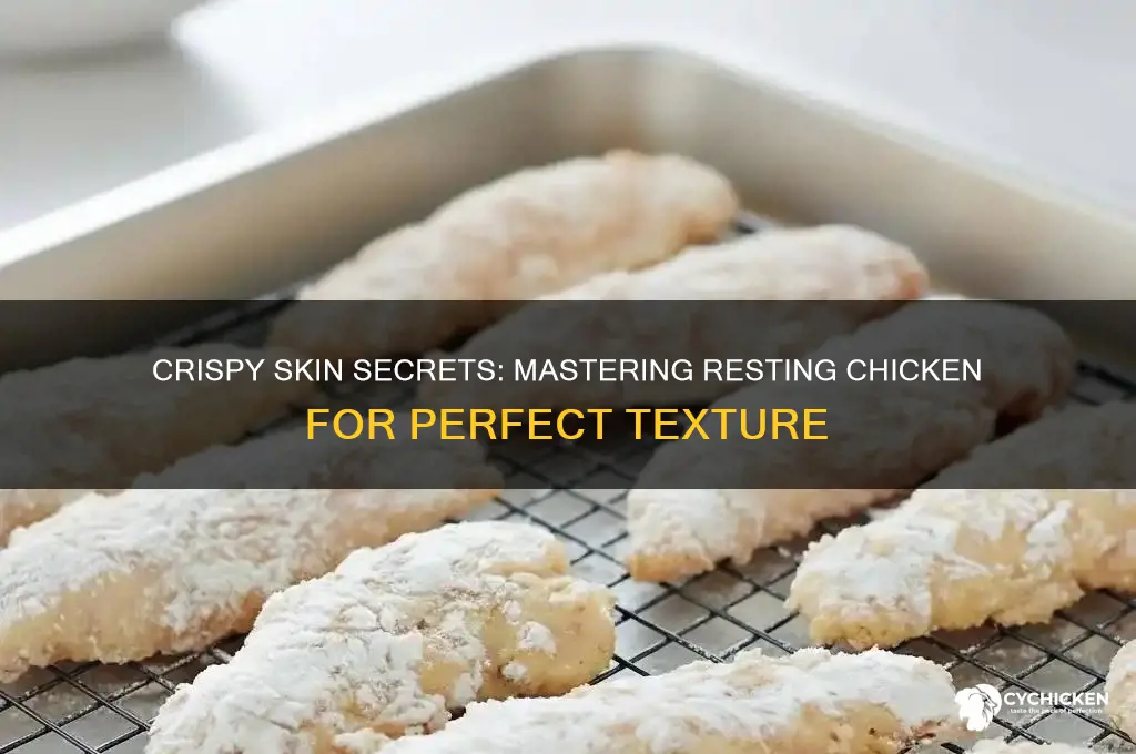how to rest chicken and keep skin crispy