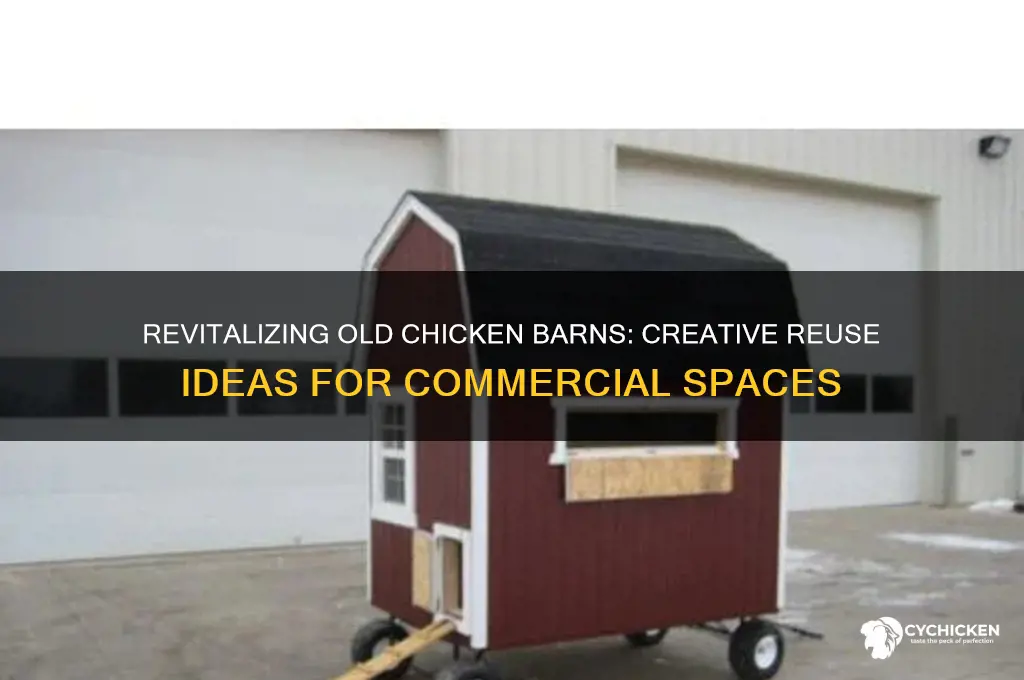 how to reuse old commercial sized chicken buildings