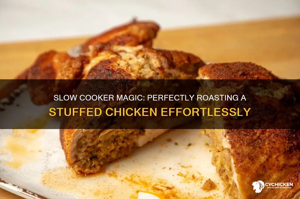 how to roast a stuffed chicken in a slow cooker