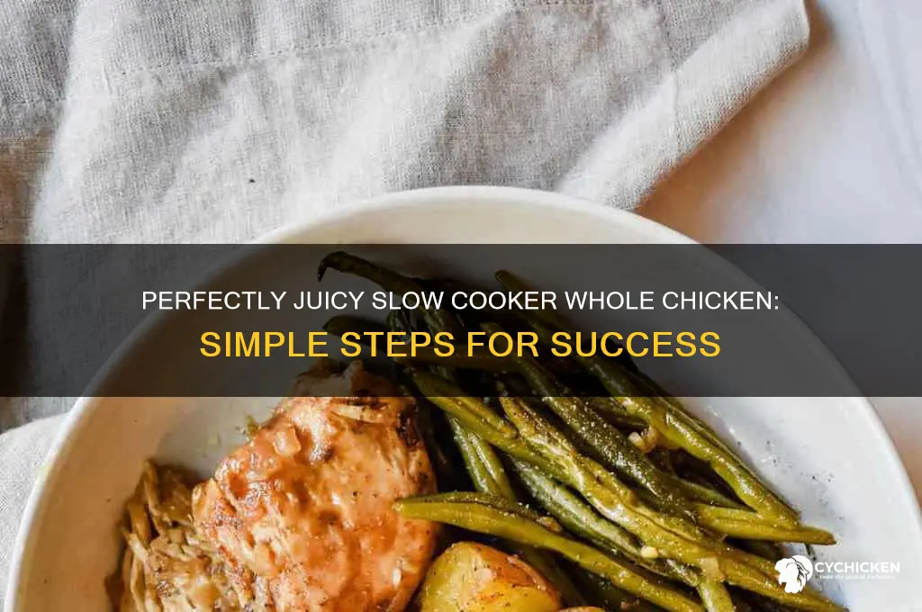 how to roast a whole chicken in slow cooker