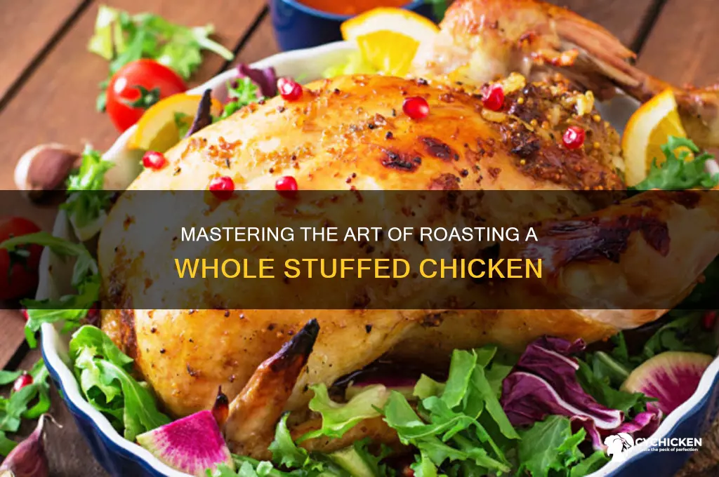 how to roast a whole stuffed chicken