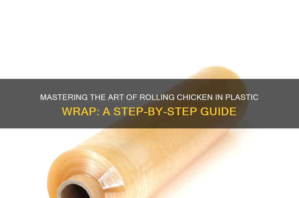 how to roll chicken in plastic wrap