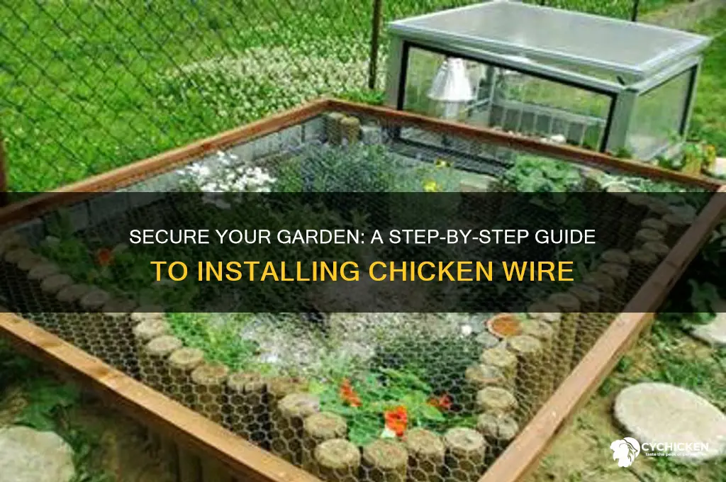 how to run chicken wire for garden