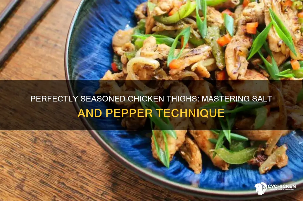 how to salt and pepper chicken thighs