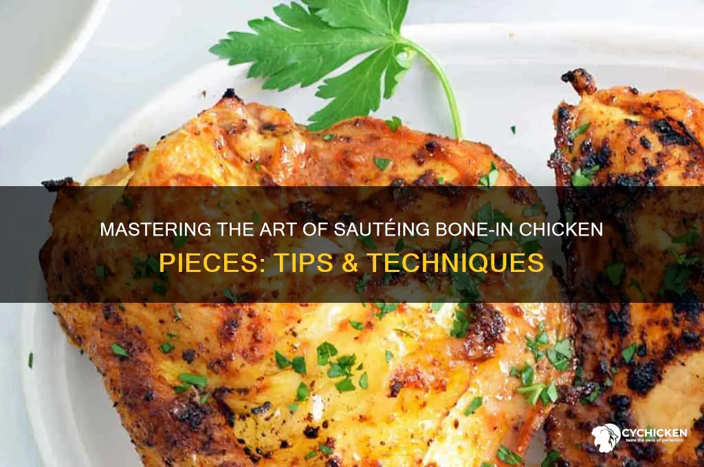 how to saute bone-in chicken pieces