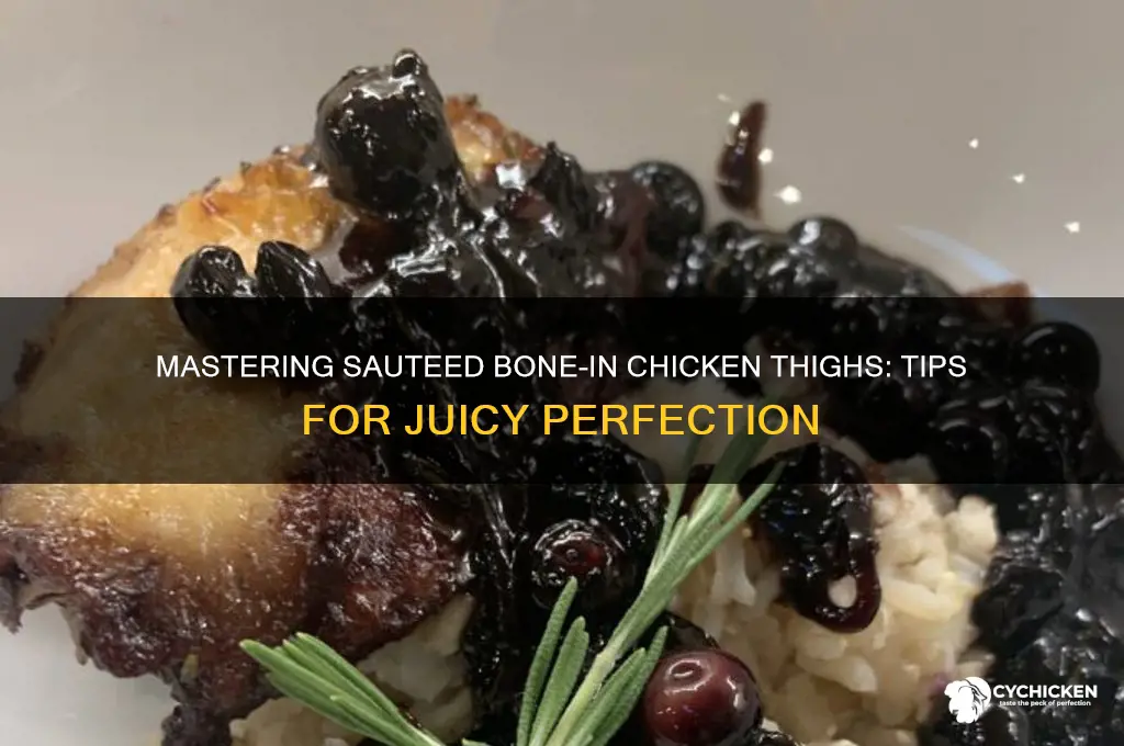 how to saute bone in chicken thighs
