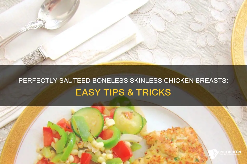 how to saute boneless skinless chicken breats