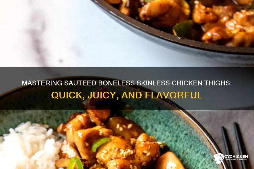 how to saute boneless skinless chicken thighs