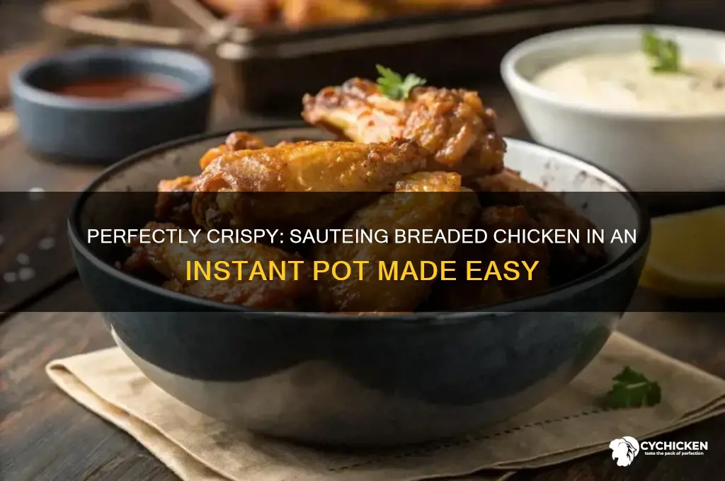 how to saute breaded chicken in a ins