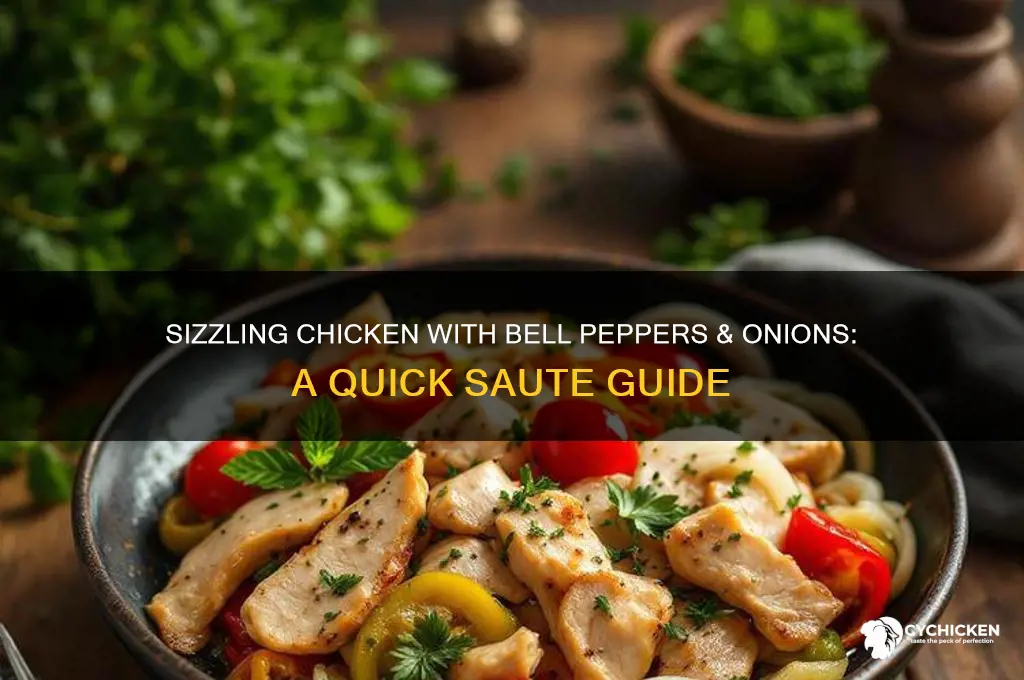 how to saute chicken bell pepper and onions