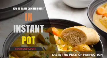 Instant Pot Chicken Breast: A Quick and Easy Sauteing Guide