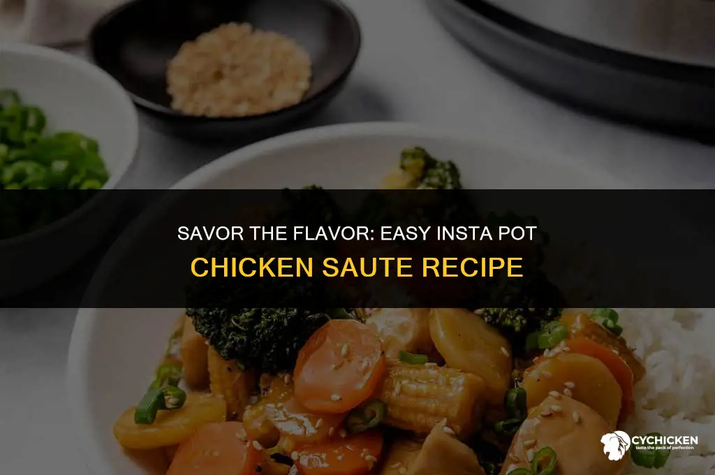 how to saute chicken in insta pot