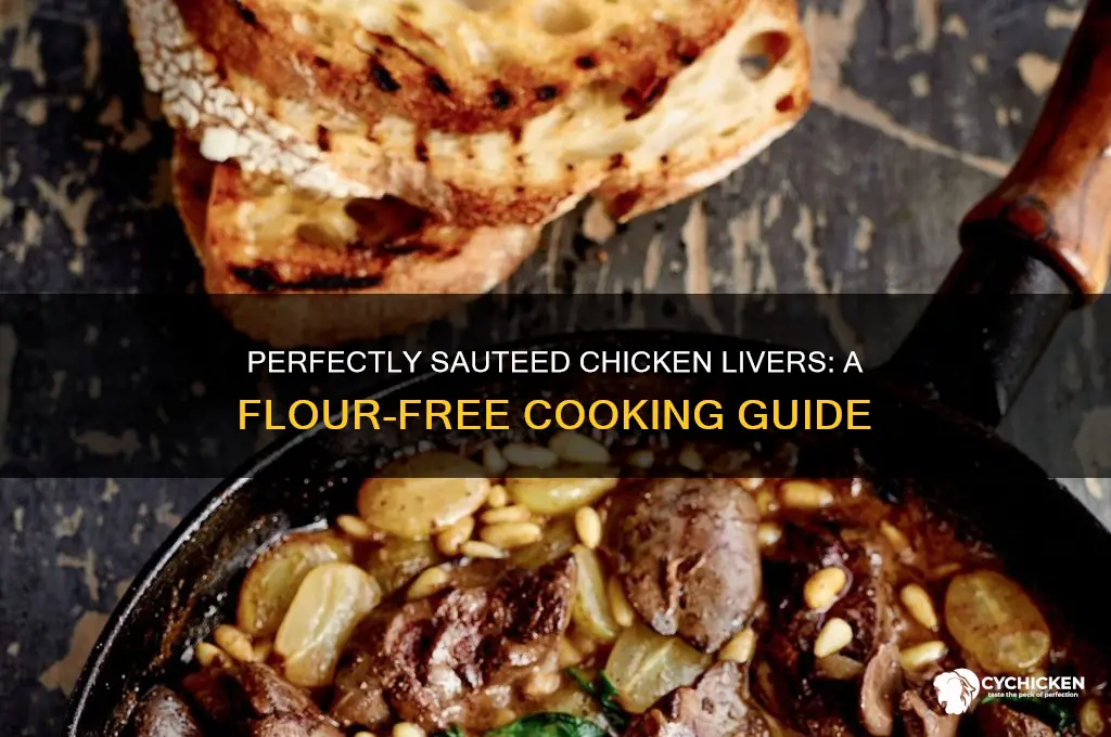 how to saute chicken livers without flour
