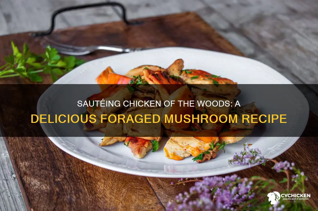 how to saute chicken of the woods