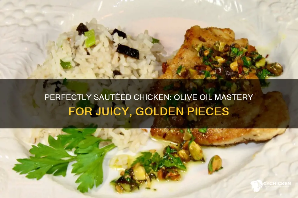 how to saute chicken pieces in olive oil