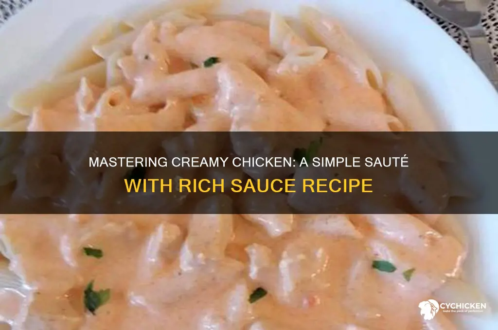 how to saute chicken with a cream sauce