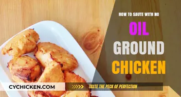 Healthy Cooking: Sautéing Ground Chicken Without Oil Made Easy